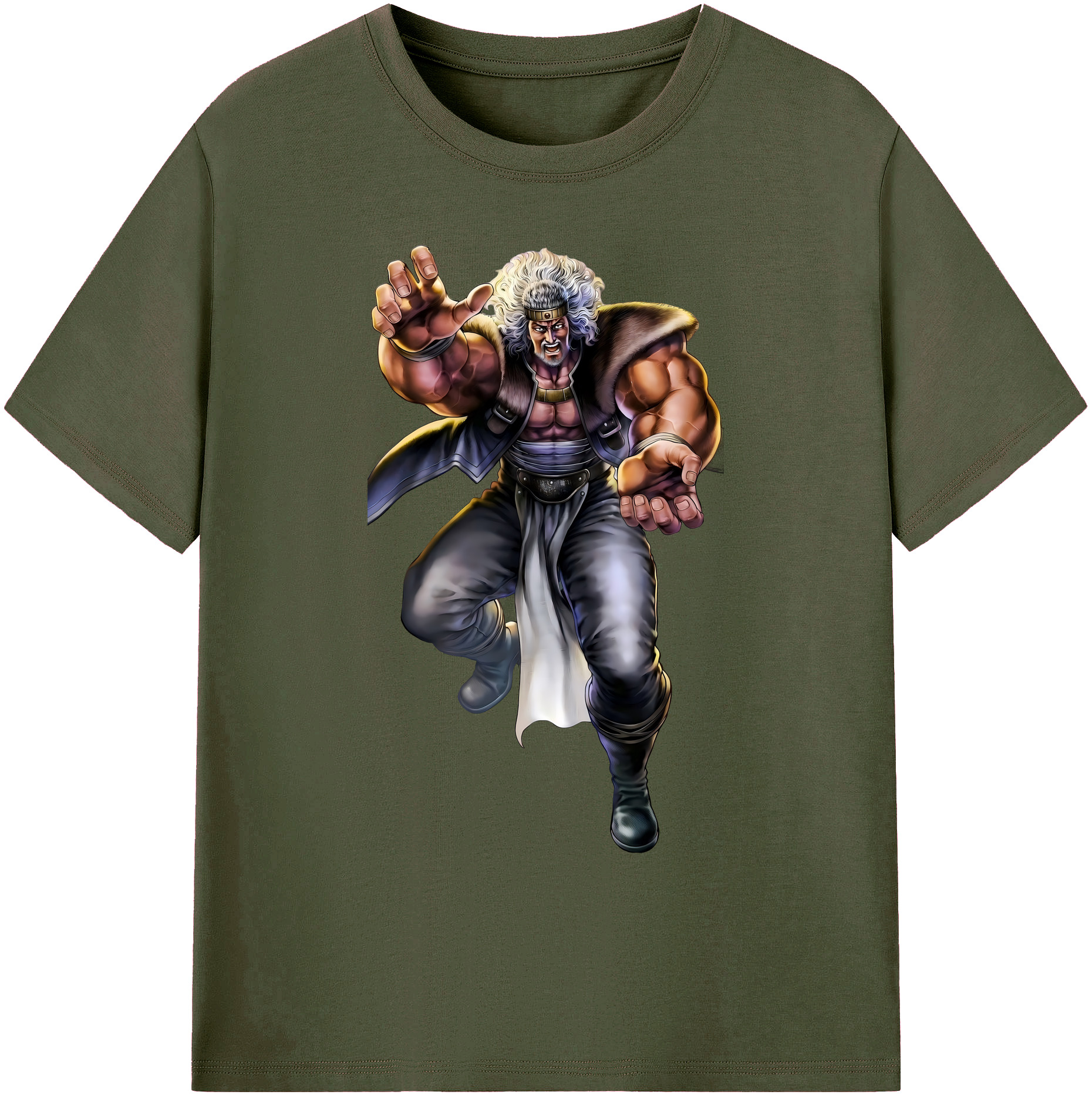 （画像用） 北斗の拳 Fist of the North Star 綿100％ メンズ半袖Tシャツ｜肌触りやわらか＆通気性
